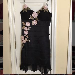 Sue Wong mini cocktail black dress
